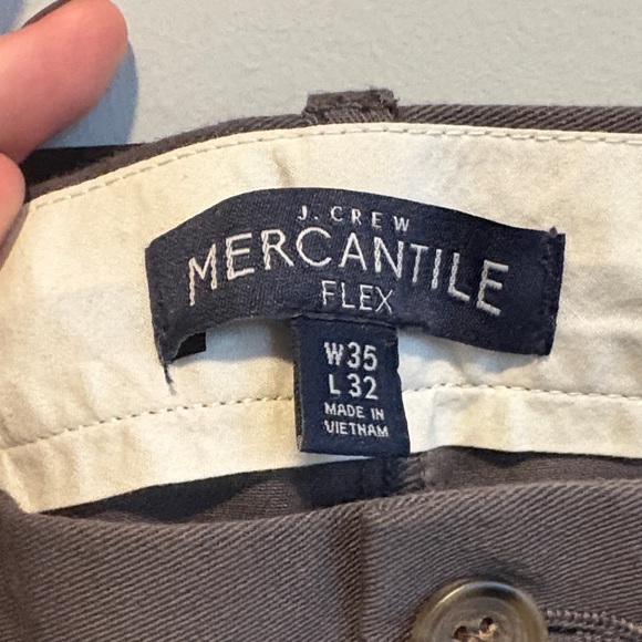 J. Crew Men's Mercantile Flex Slim Dark Gray Pants - Picture 2 of 7